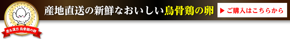 産地直送の新鮮な烏骨鶏の卵　ご購入はこちらから